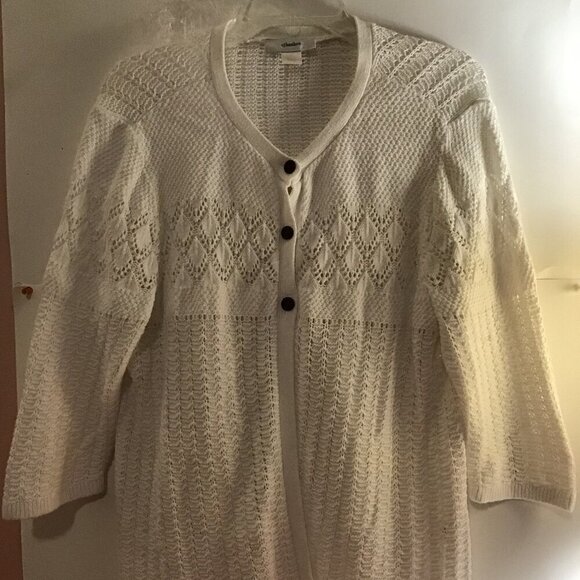 C J Banks White Sweater - Picture 1 of 2